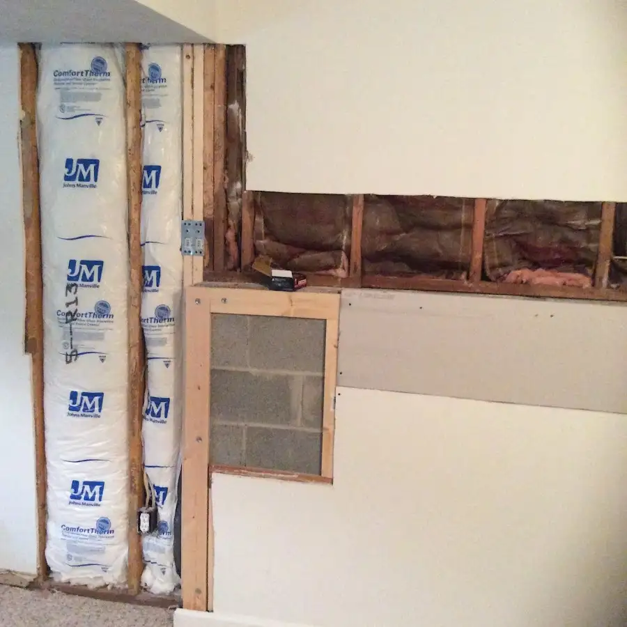Wall insulation replacement during Contents Cleaning & Restoration in Magalia